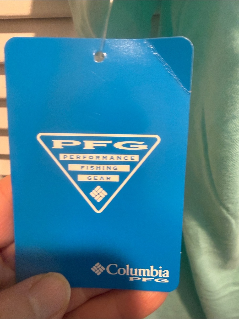 Columbia Light Aqua Short Sleeve Boating Logo Tee - Picture 3 of 5